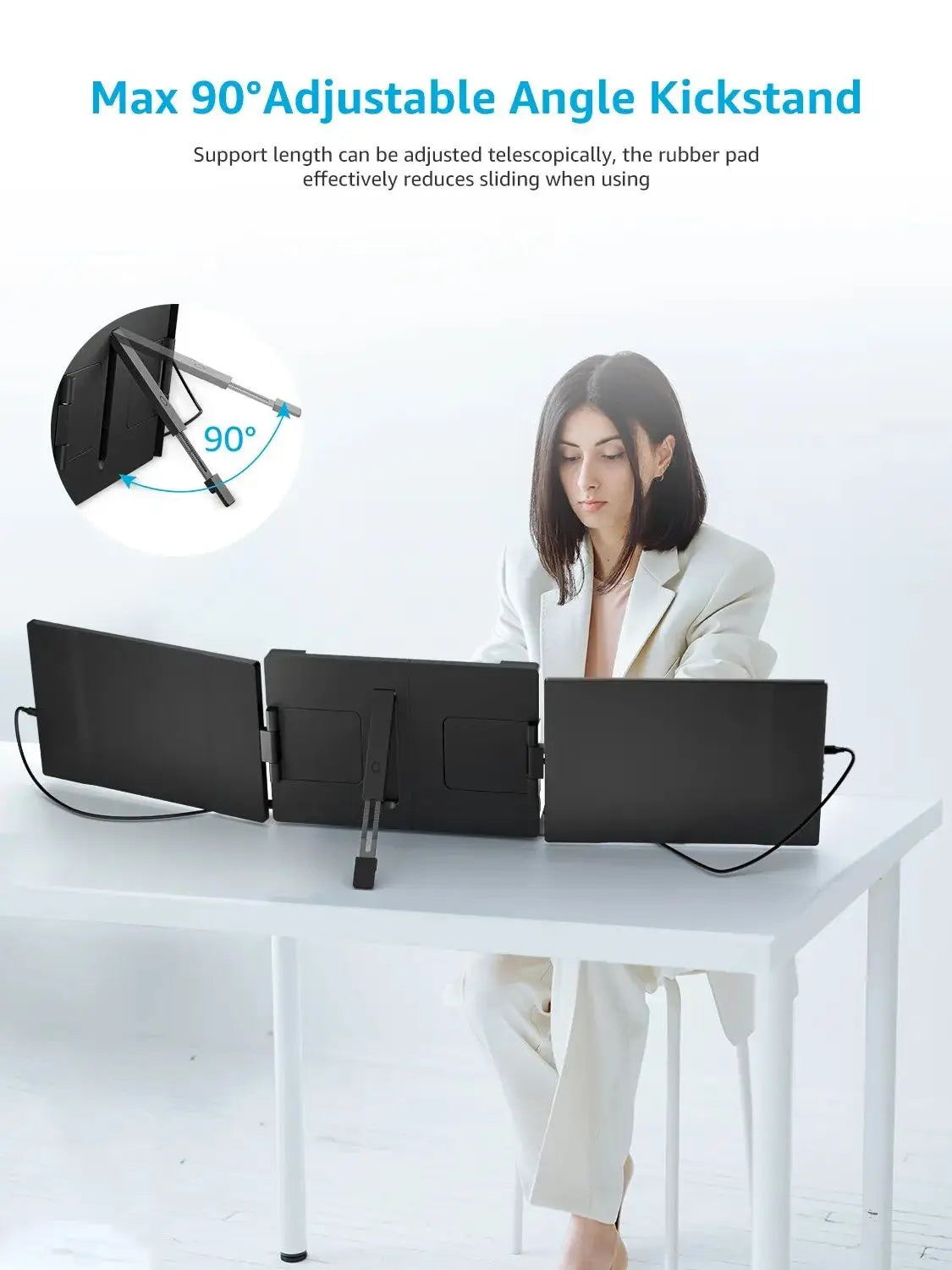 DOBLE MONITOR PORTATIL 14.1" PARA ORDENADOR PORTATIL