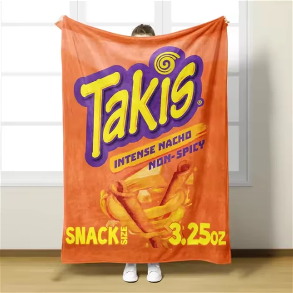 MANTA DE FRANELA SUAVE CON ESTAMPADO DE TAKIS 150 CM X 200 CM