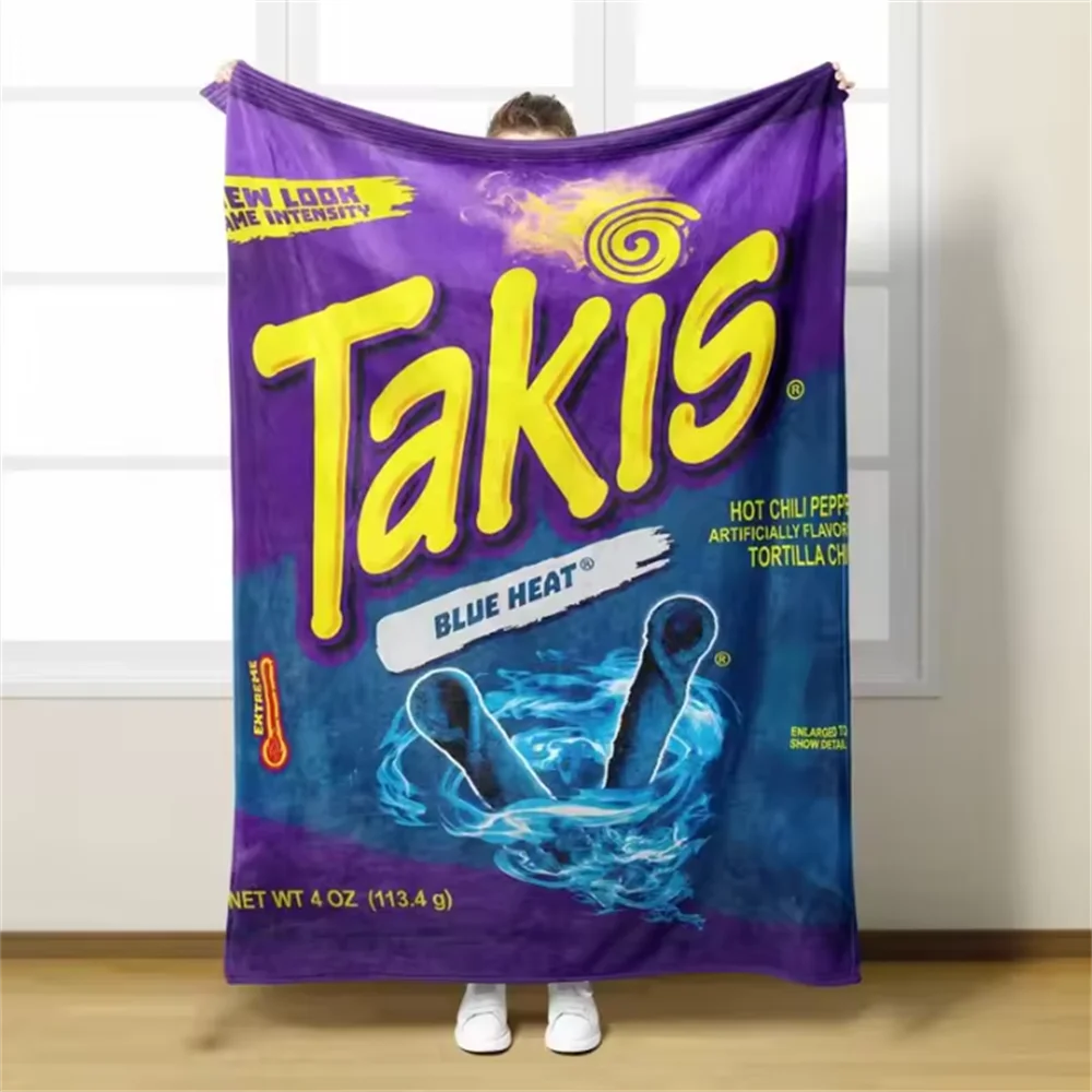MANTA DE FRANELA SUAVE CON ESTAMPADO DE TAKIS 150 CM X 200 CM
