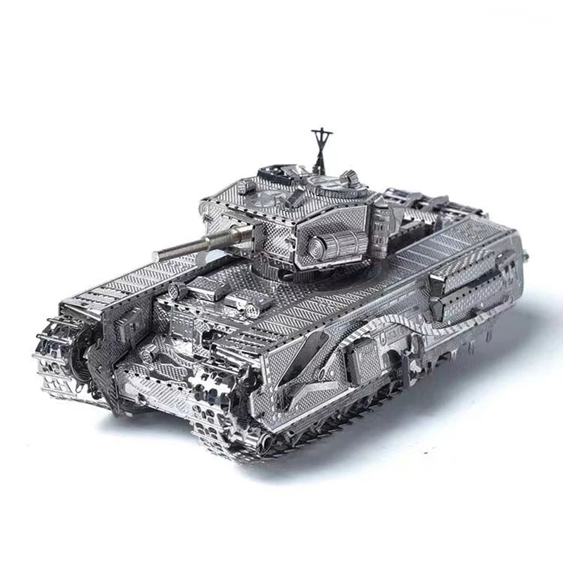 ROMPECABEZAS DE METAL 3D, MODELO DE TANQUE MILITAR CHURCHILL CHIEFTAIN MK50
