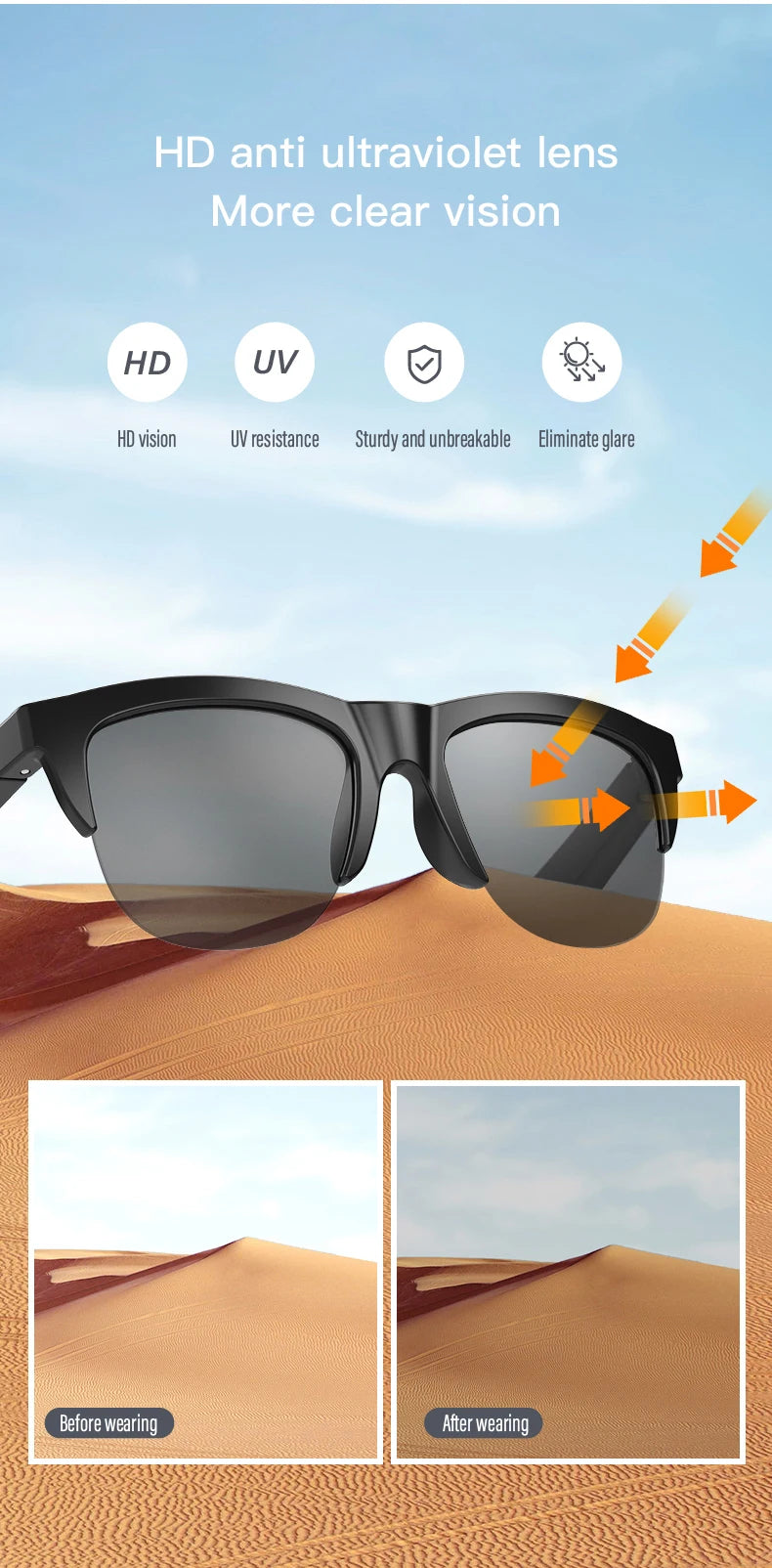 GAFAS DE SOL INTELIGENTES BLUETOOTH