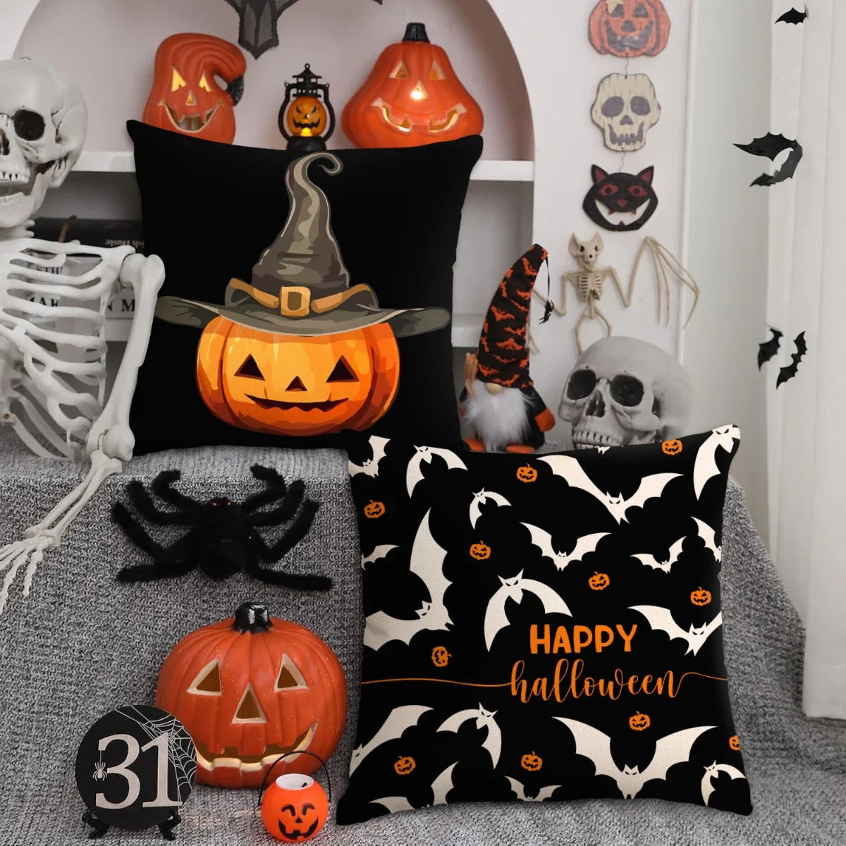 FUNDA DE DECORACIÓN DE HALLOWEEN DE COJÍN PARA SOFÁ