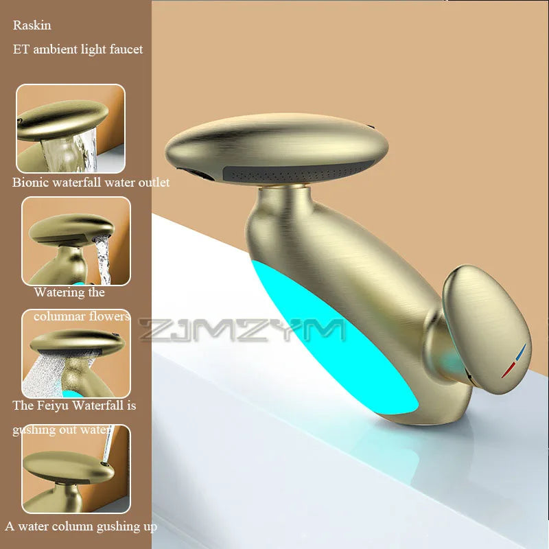 GRIFO DE LAVABO DE BAÑO EXTENSIBLE 4 MODOS DE JET Y ANTIGOTEO
