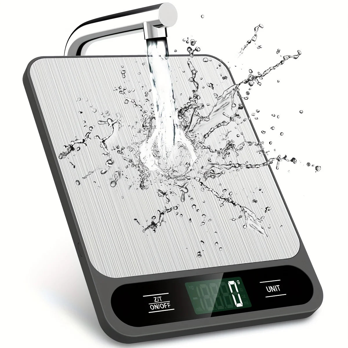 BÁSCULA DIGITAL DE ALIMENTOS NEGRA