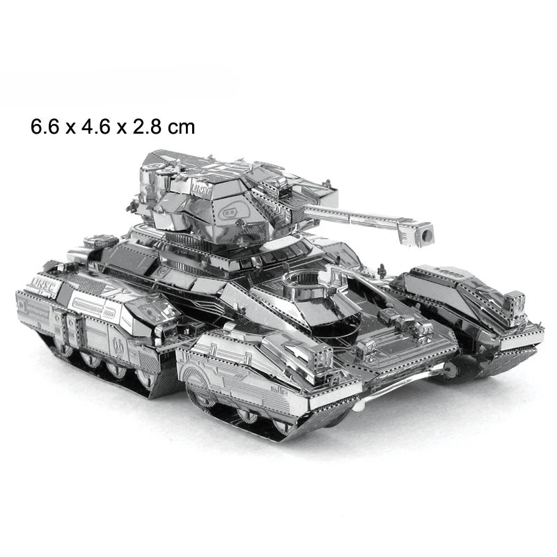 ROMPECABEZAS DE METAL 3D, MODELO DE TANQUE MILITAR CHURCHILL CHIEFTAIN MK50