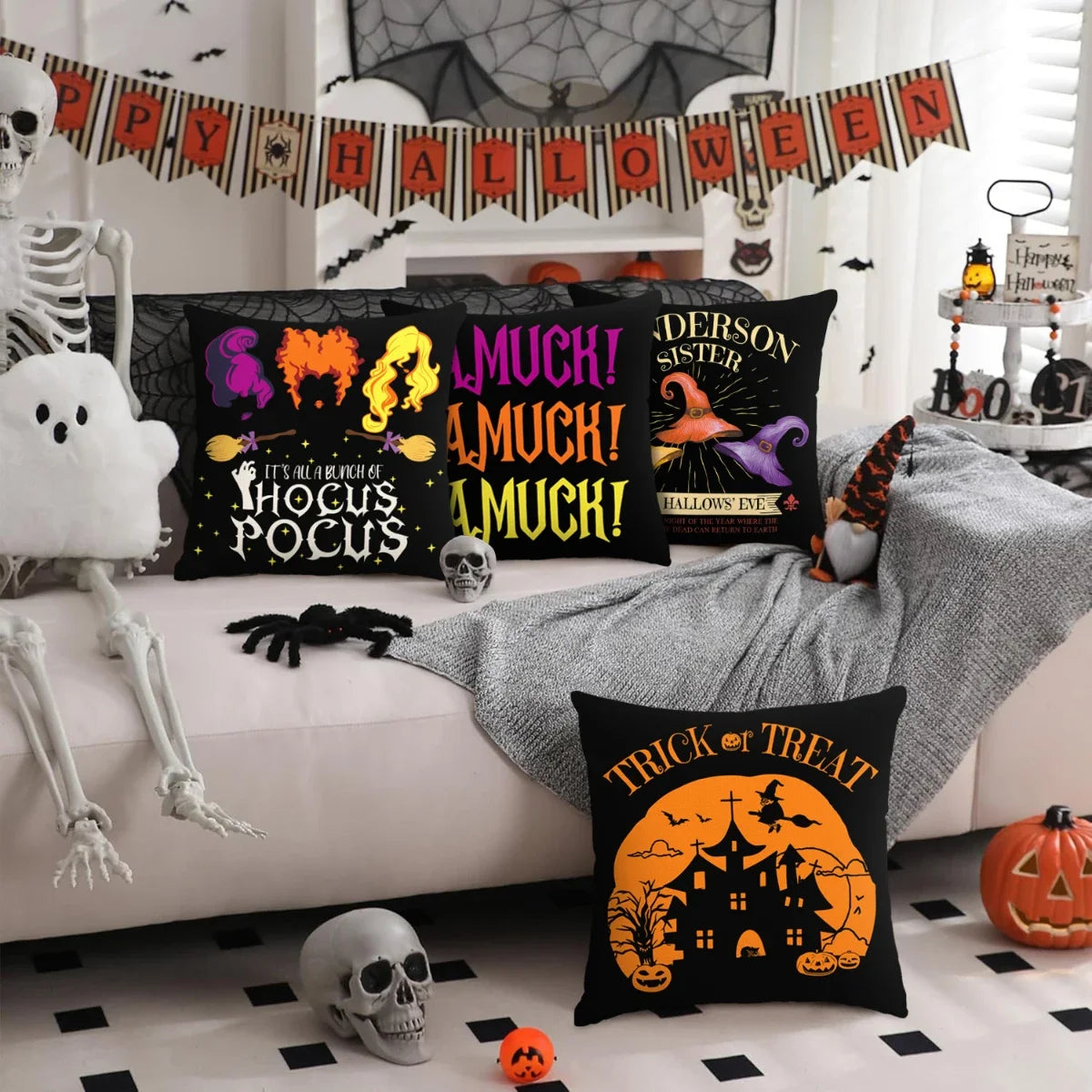 FUNDA DE DECORACIÓN DE HALLOWEEN DE COJÍN PARA SOFÁ