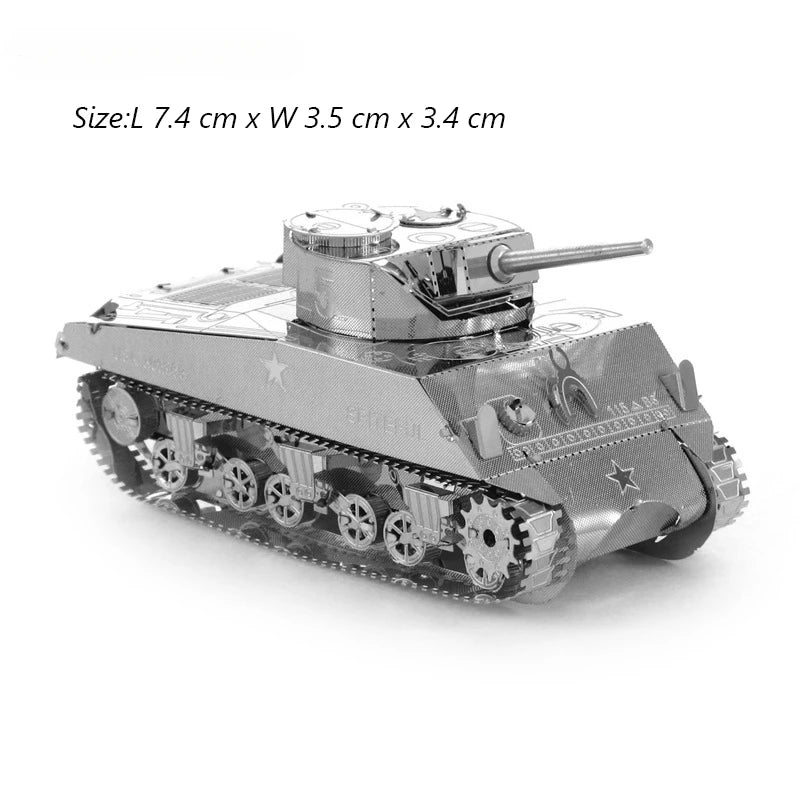 ROMPECABEZAS DE METAL 3D, MODELO DE TANQUE MILITAR CHURCHILL CHIEFTAIN MK50