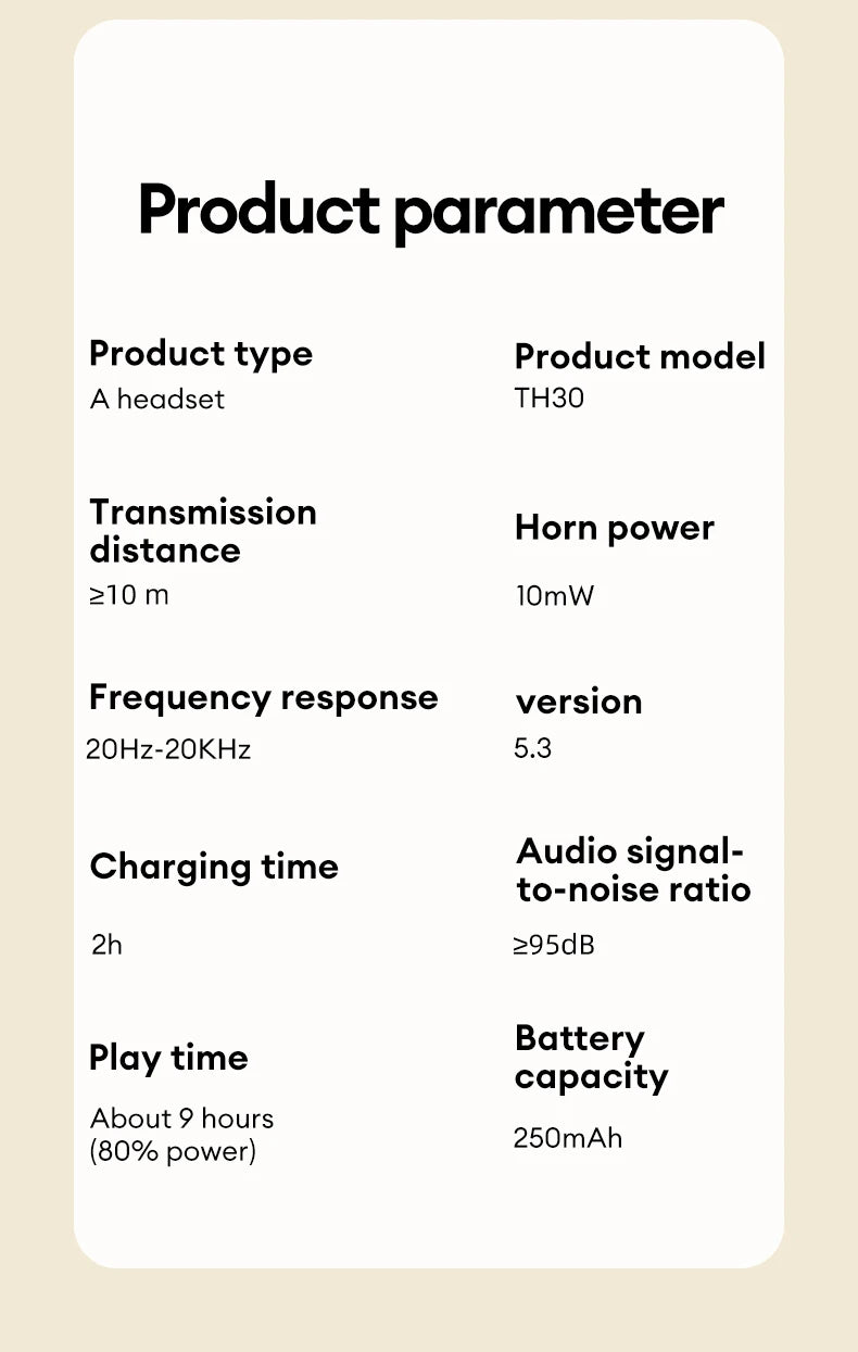 AUDIFONOS INALĂMBRICOS BLUETOOTH LENOVO TH30
