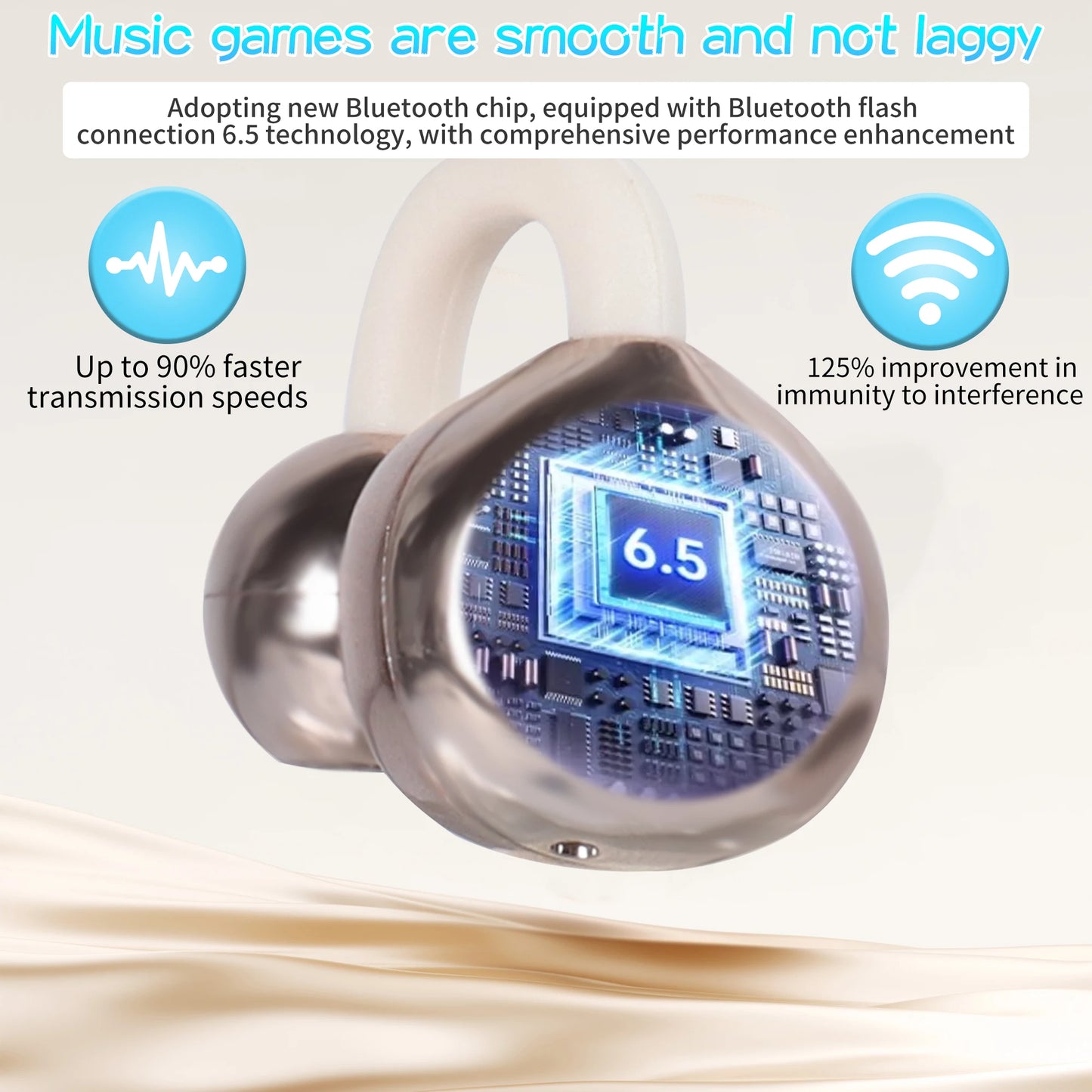 AURICULARES BLUETOOTH + ACCESORIO DECORATIVO