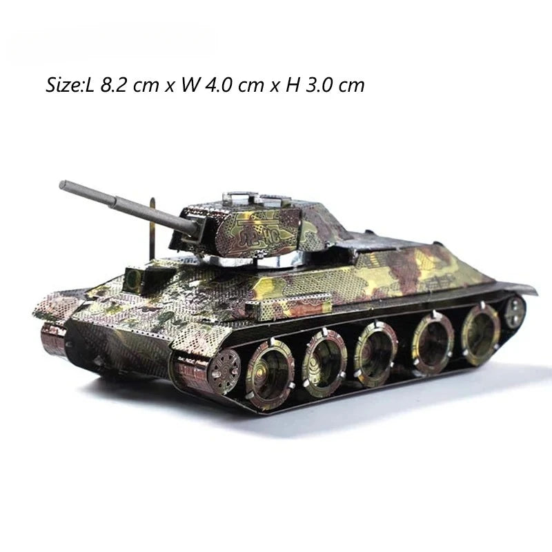 ROMPECABEZAS DE METAL 3D, MODELO DE TANQUE MILITAR CHURCHILL CHIEFTAIN MK50