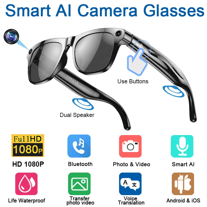 GAFAS INTELIGENTES XIAOMI CON CÁMARA, ASISTENTE DE VOZ Y TRADUCCIÓN DE VOZ