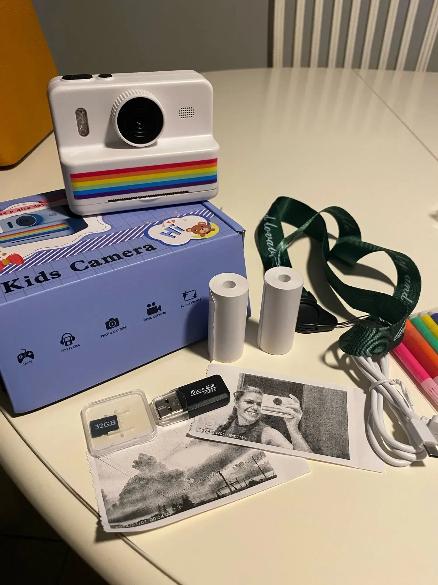 CÁMARA DIGITAL PARA NIÑOS, IMPRESIÓN INSTANTÁNEA, VIDEO HD