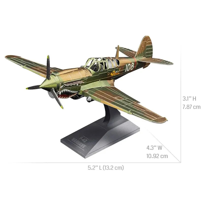 ROMPECABEZAS DE METAL 3D DE AERONAVES