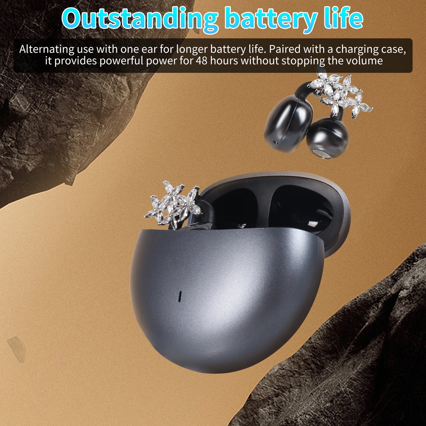 AURICULARES BLUETOOTH + ACCESORIO DECORATIVO