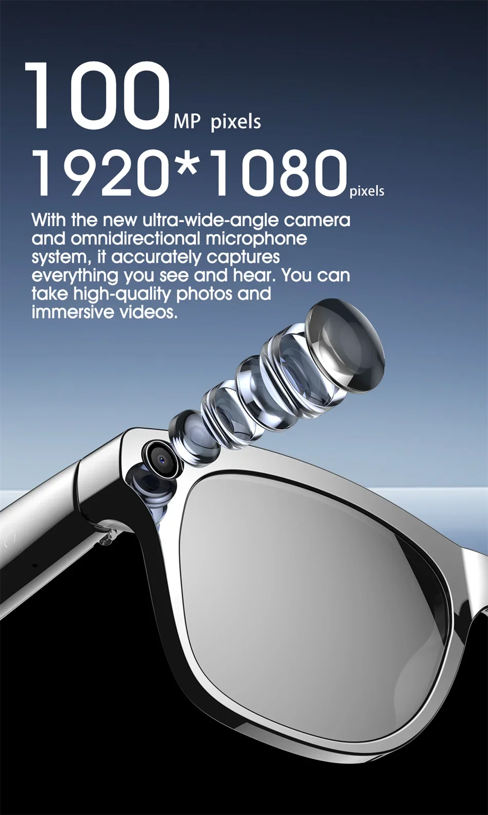 GAFAS INTELIGENTES XIAOMI CON CÁMARA, ASISTENTE DE VOZ Y TRADUCCIÓN DE VOZ