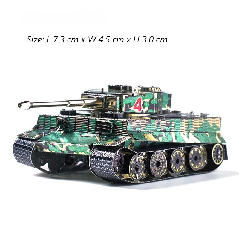 ROMPECABEZAS DE METAL 3D, MODELO DE TANQUE MILITAR CHURCHILL CHIEFTAIN MK50