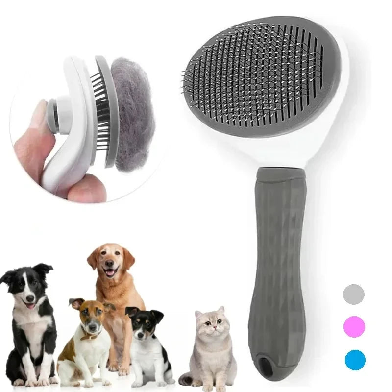 CEPILLO REMOVEDOR DE PELOS PARA PERROS Y GATOS