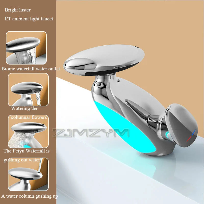 GRIFO DE LAVABO DE BAÑO EXTENSIBLE 4 MODOS DE JET Y ANTIGOTEO