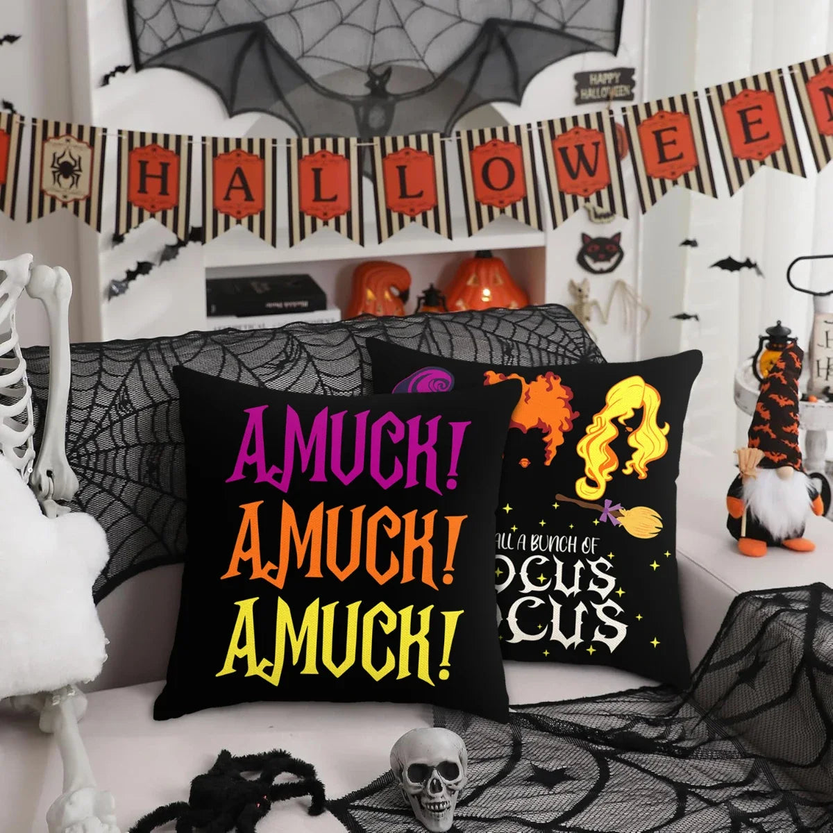 FUNDA DE DECORACIÓN DE HALLOWEEN DE COJÍN PARA SOFÁ
