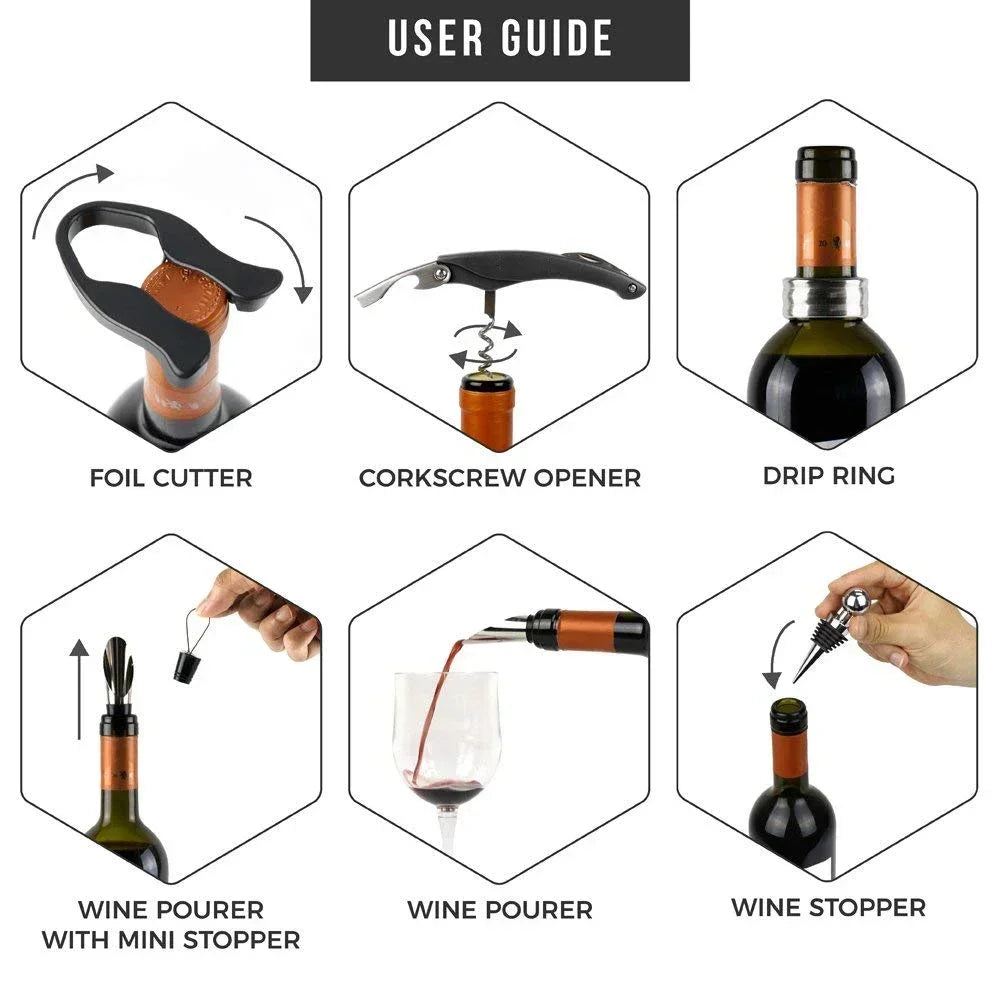 KIT DE APERTURA DE BOTELLAS DE VINO