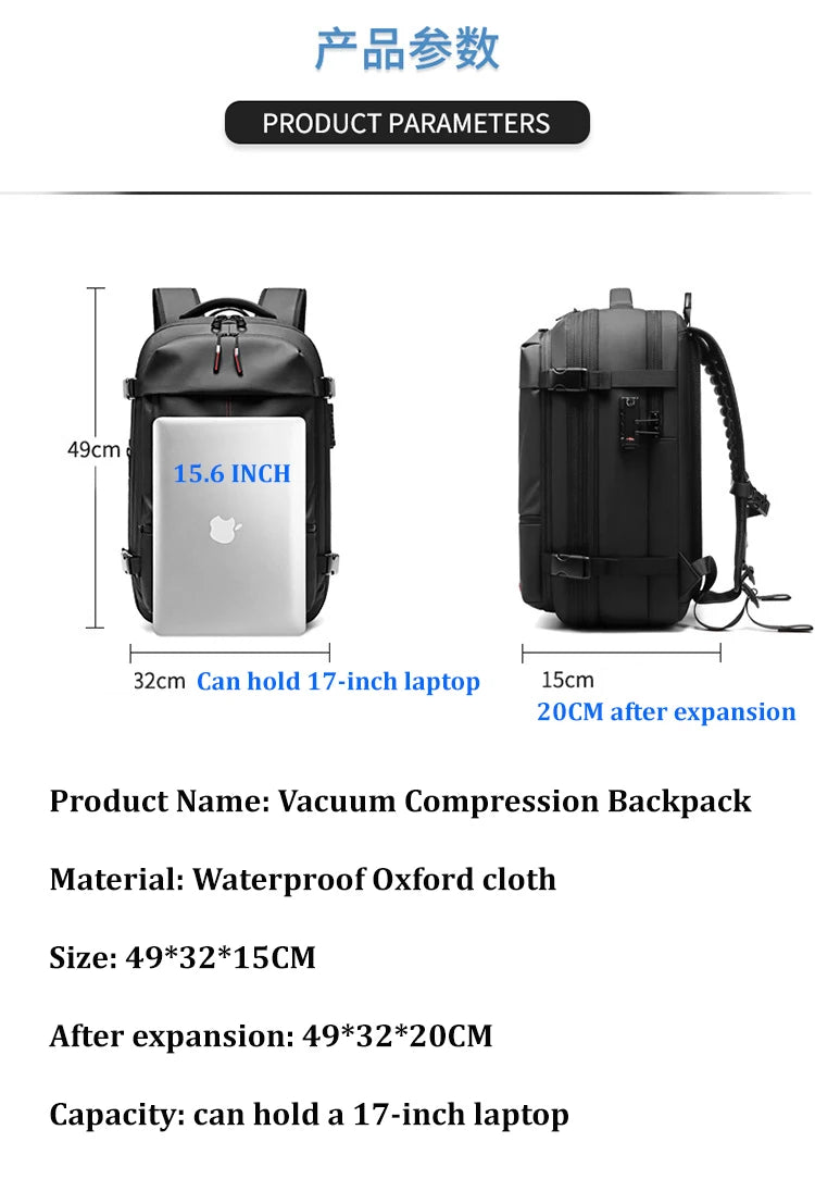 MOCHILA DE VIAJE ULTRA-EFICIENTE