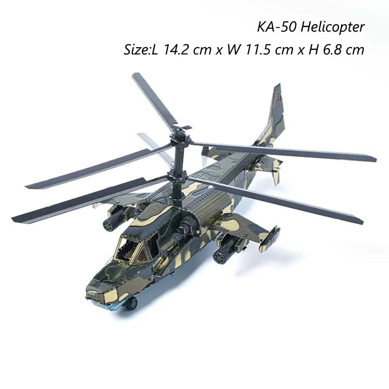 ROMPECABEZAS DE METAL 3D DE AERONAVES
