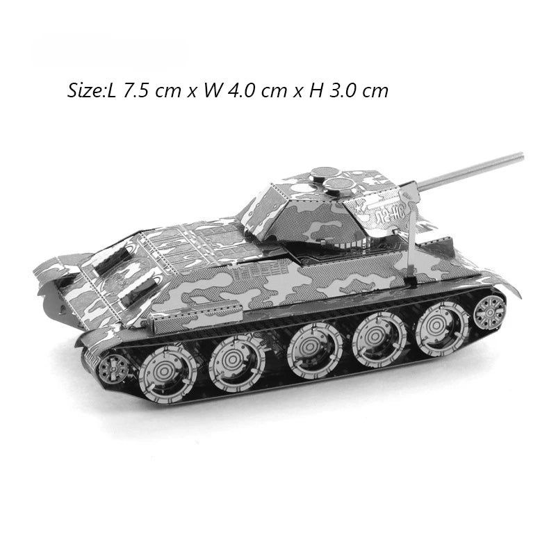 ROMPECABEZAS DE METAL 3D, MODELO DE TANQUE MILITAR CHURCHILL CHIEFTAIN MK50
