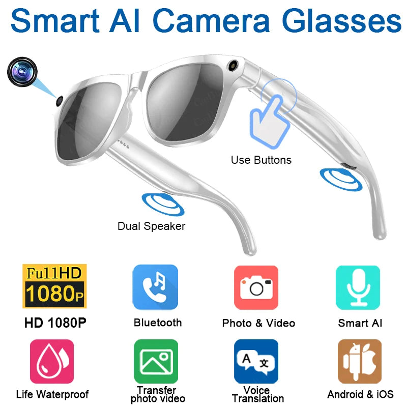 GAFAS INTELIGENTES XIAOMI CON CÁMARA, ASISTENTE DE VOZ Y TRADUCCIÓN DE VOZ