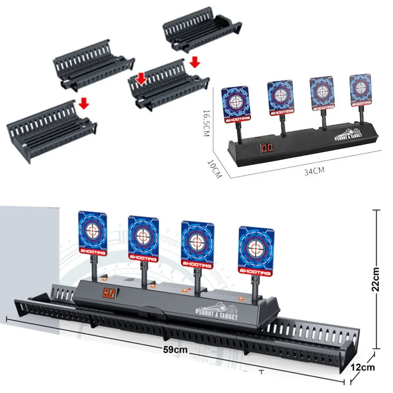 OBJETIVO ELÉCTRICO DE REINICIO AUTOMÁTICO PARA PISTOLAS NERF
