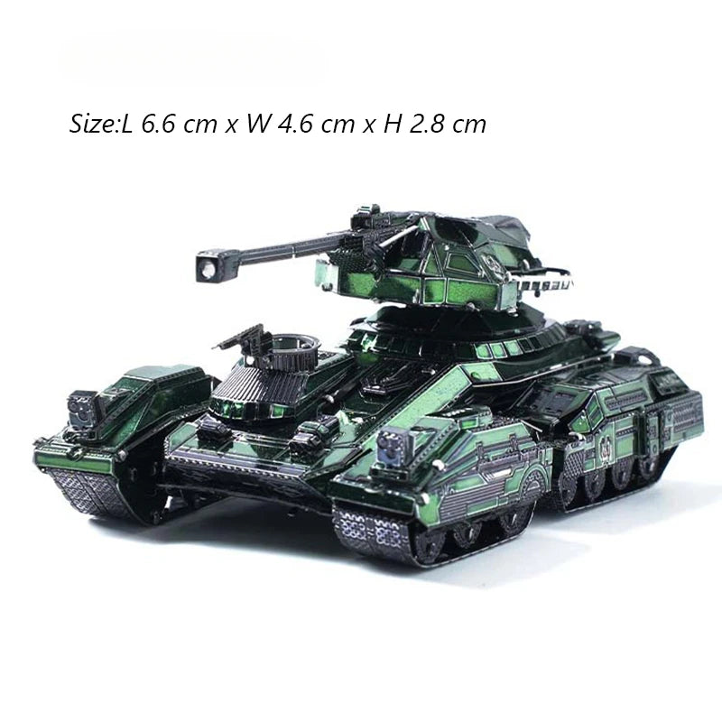 ROMPECABEZAS DE METAL 3D, MODELO DE TANQUE MILITAR CHURCHILL CHIEFTAIN MK50
