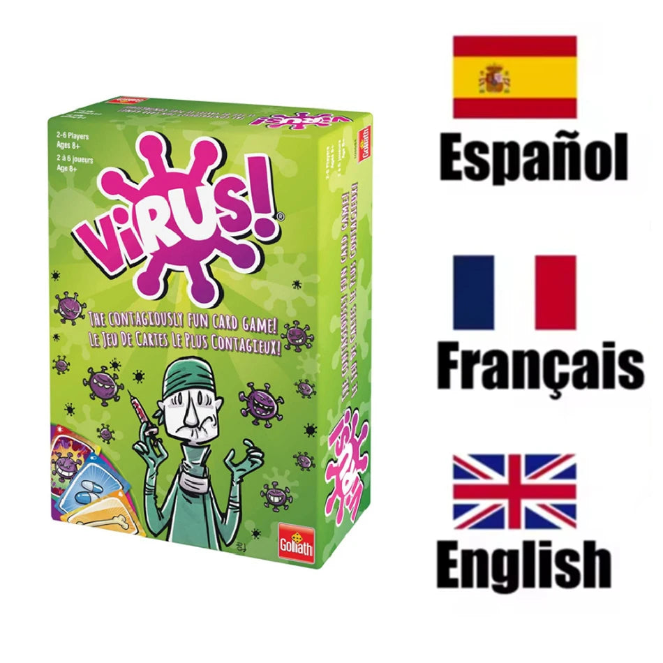 JUEGO DE CARTAS VIRUS VERSIONES 1/2 Y HALLOWEEN