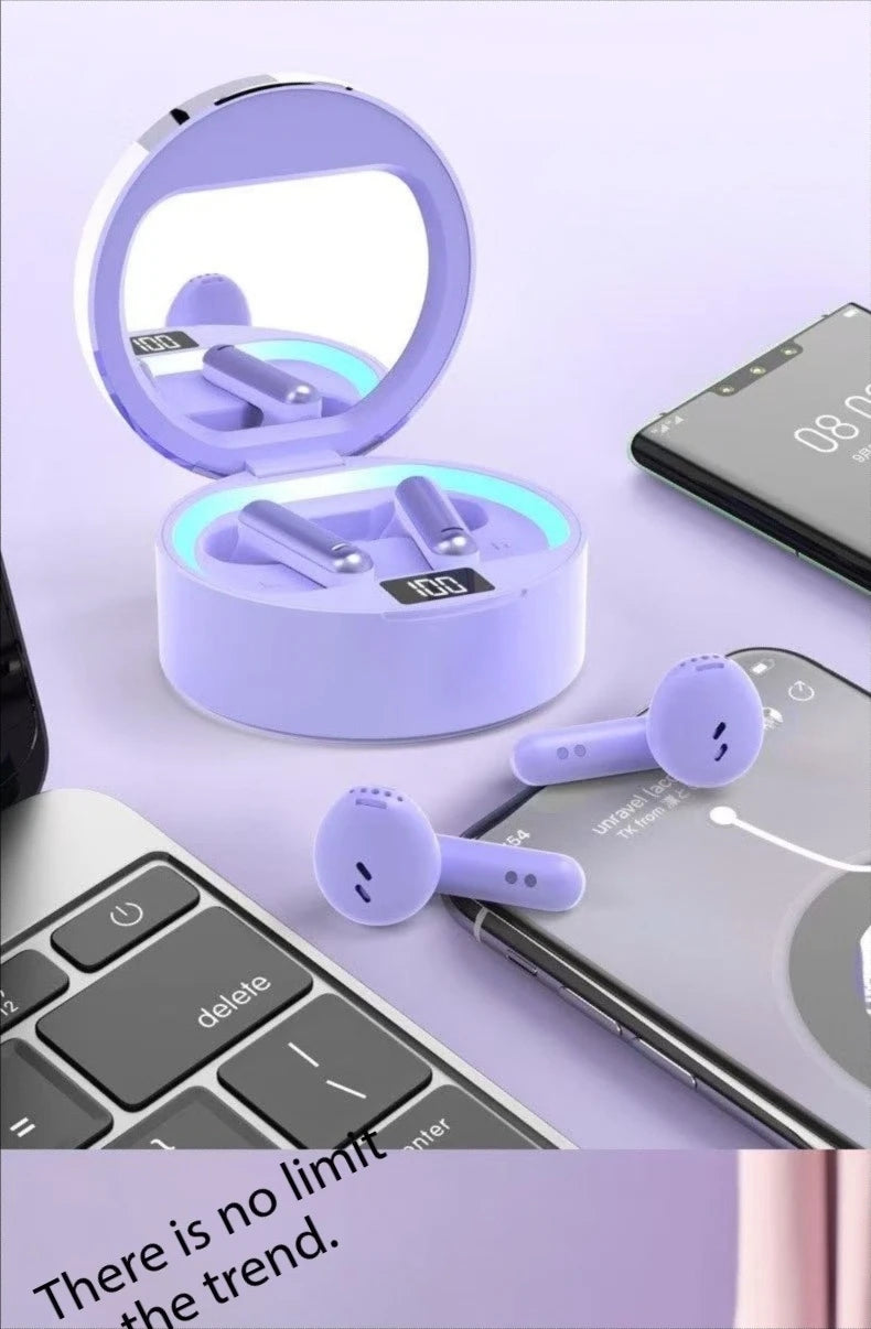 AURICULARES INALÁMBRICOS BLUETOOTH CON ESPEJO