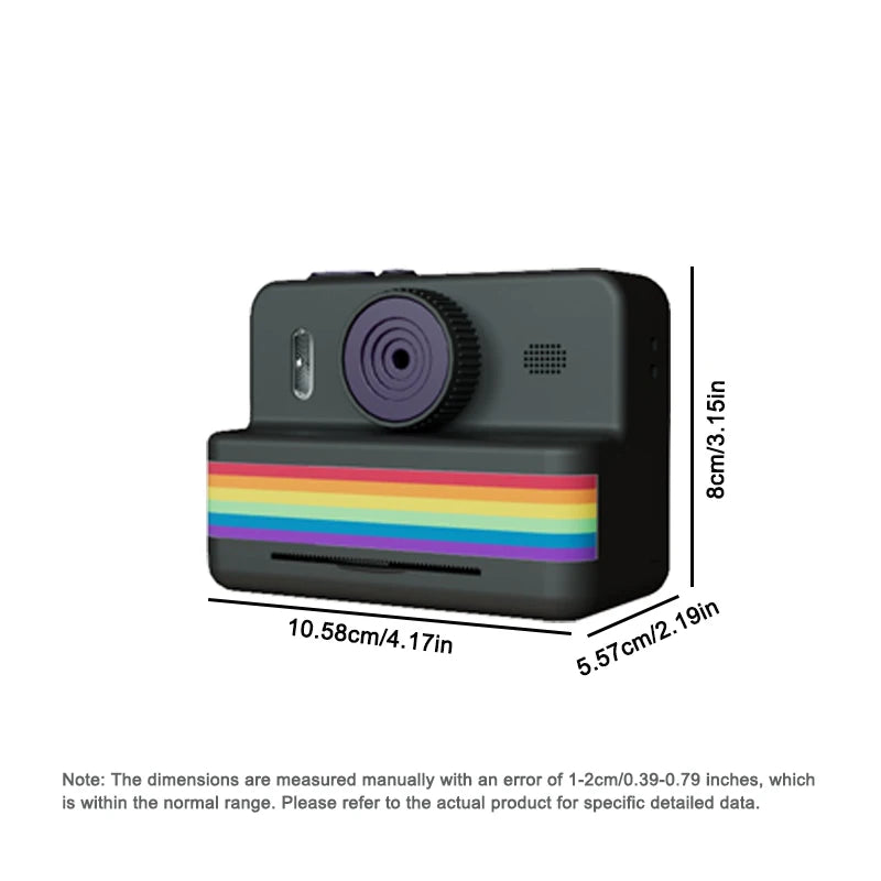CÁMARA DIGITAL PARA NIÑOS, IMPRESIÓN INSTANTÁNEA, VIDEO HD