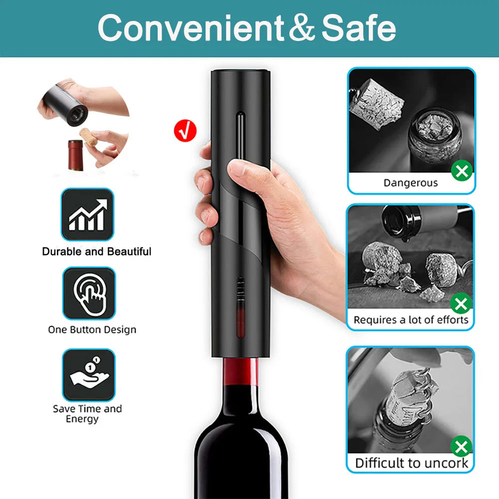 KIT DE APERTURA PARA BOTELLAS DE VINO - ELÉCTRICO