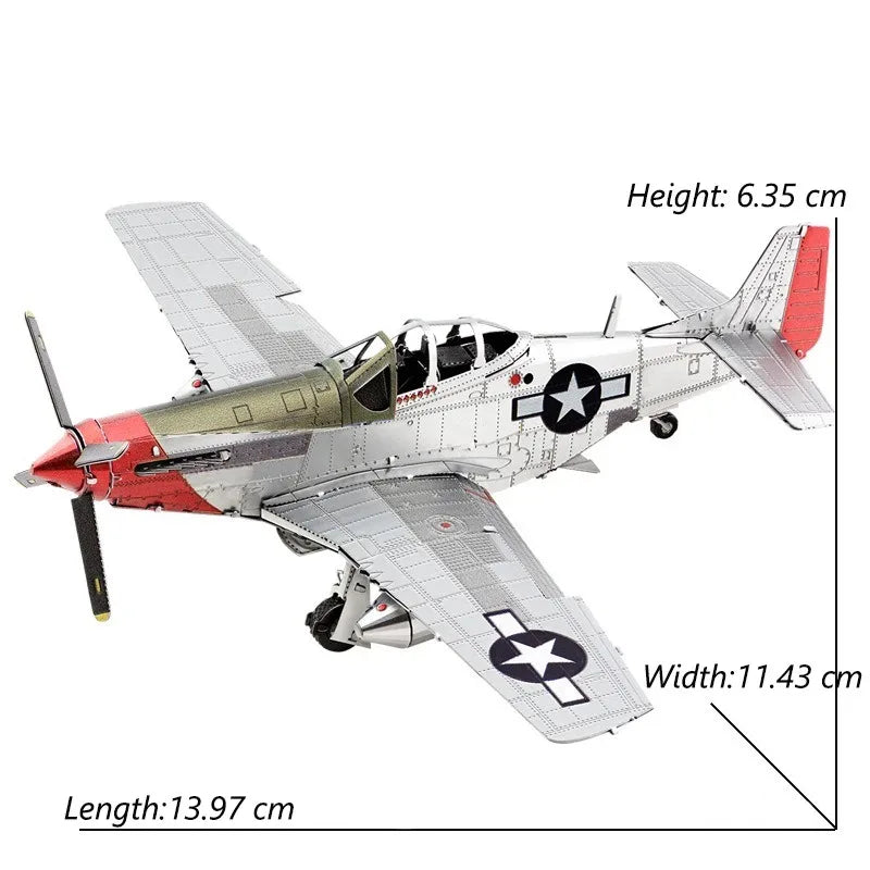ROMPECABEZAS DE METAL 3D DE AERONAVES