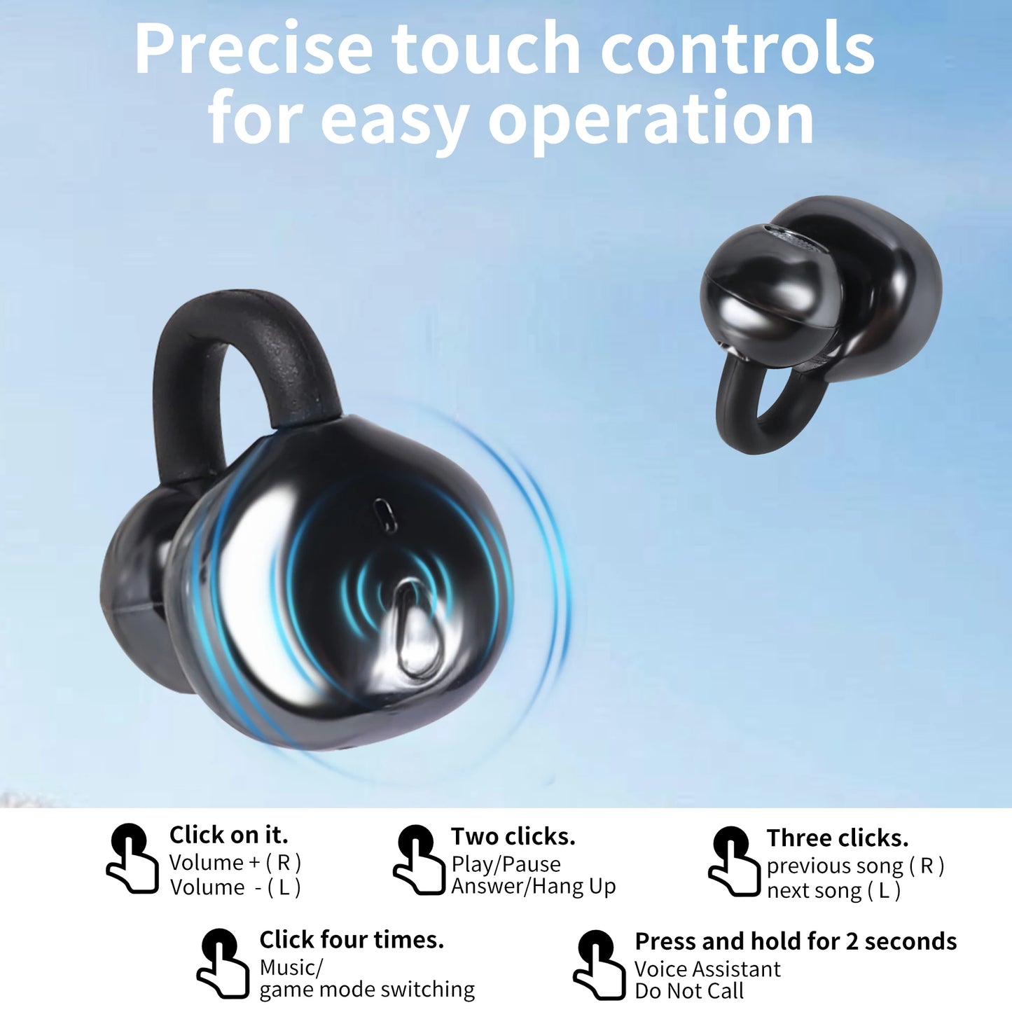 AURICULARES BLUETOOTH + ACCESORIO DECORATIVO