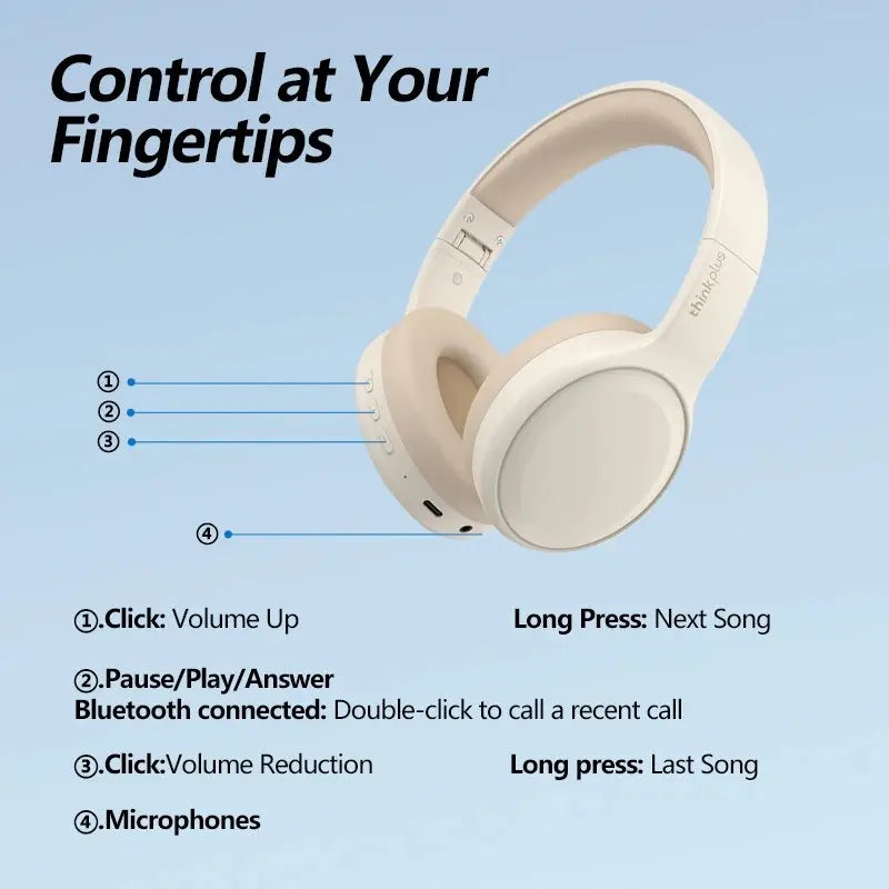 AUDIFONOS INALĂMBRICOS BLUETOOTH LENOVO TH30