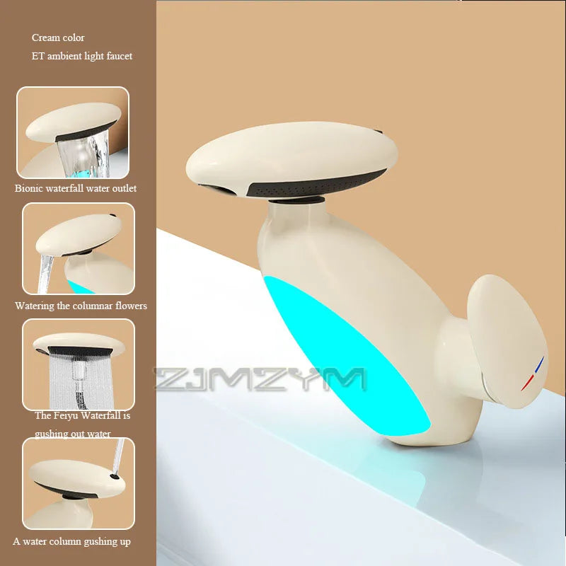 GRIFO DE LAVABO DE BAÑO EXTENSIBLE 4 MODOS DE JET Y ANTIGOTEO