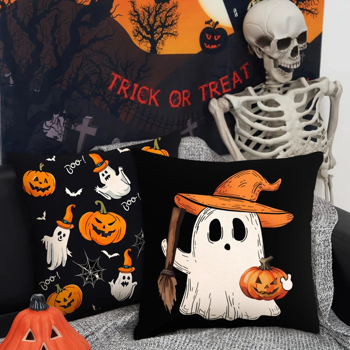 FUNDA DE DECORACIÓN DE HALLOWEEN DE COJÍN PARA SOFÁ