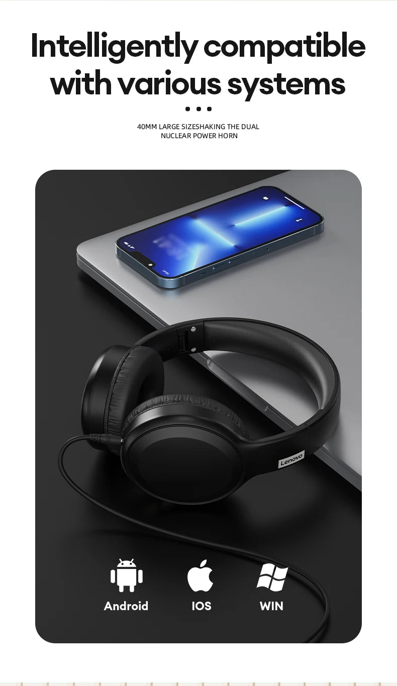 AUDIFONOS INALĂMBRICOS BLUETOOTH LENOVO TH30