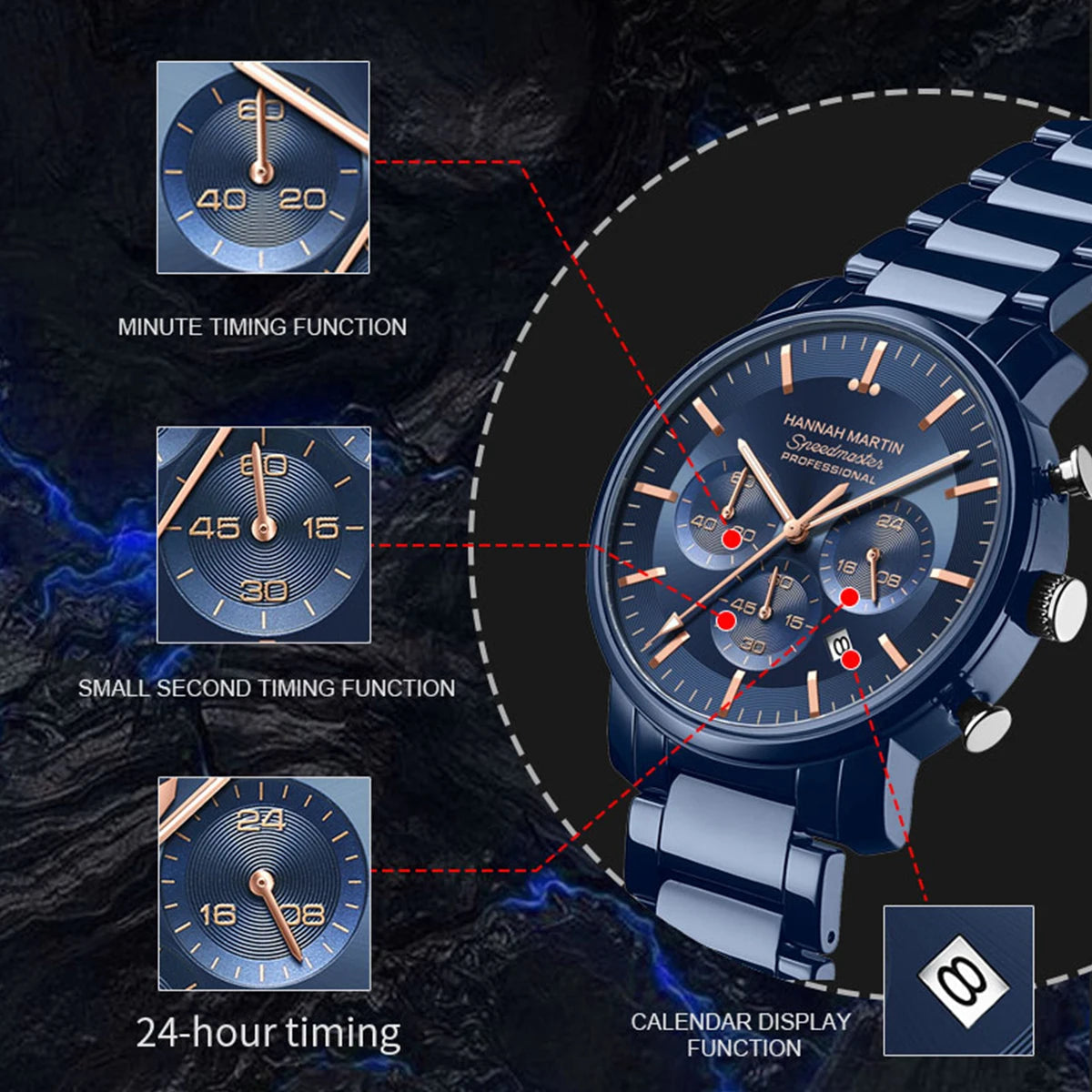 RELOJ HANNAH MARTIN 46mm