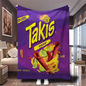 MANTA DE FRANELA SUAVE CON ESTAMPADO DE TAKIS 150 CM X 200 CM