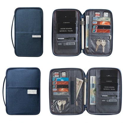 ORGANIZADOR DE VIAJE IMPERMEABLE PARA PASAPORTE Y DOCUMENTOS | FUNDA MULTIFUNCIÓN UNISEX