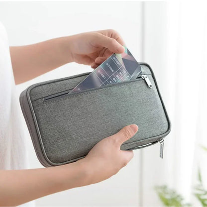 ORGANIZADOR DE VIAJE IMPERMEABLE PARA PASAPORTE Y DOCUMENTOS | FUNDA MULTIFUNCIÓN UNISEX