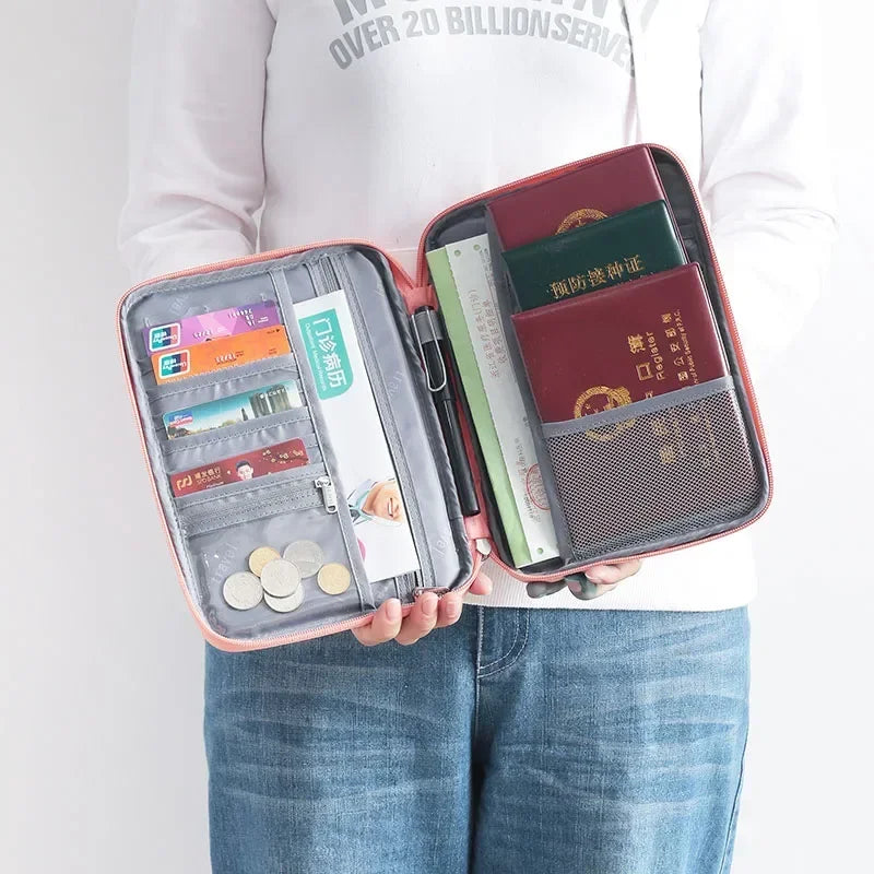 ORGANIZADOR DE VIAJE IMPERMEABLE PARA PASAPORTE Y DOCUMENTOS | FUNDA MULTIFUNCIÓN UNISEX