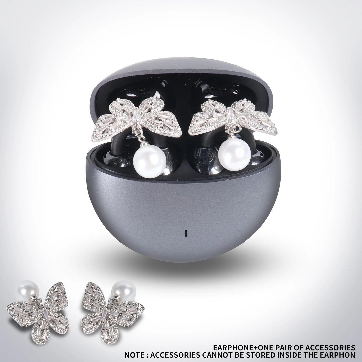 AURICULARES BLUETOOTH + ACCESORIO DECORATIVO