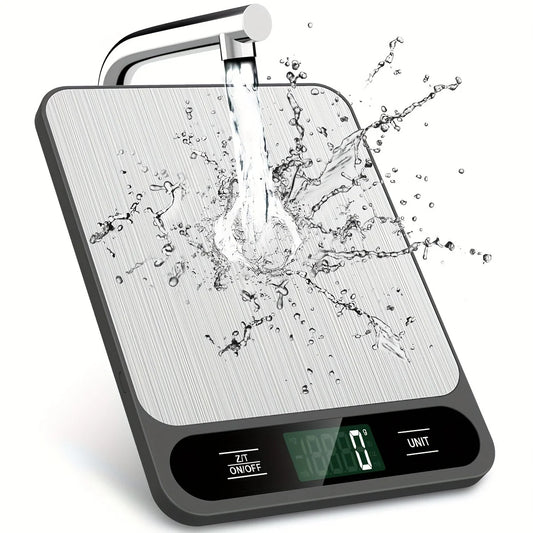 BÁSCULA DIGITAL DE ALIMENTOS NEGRA