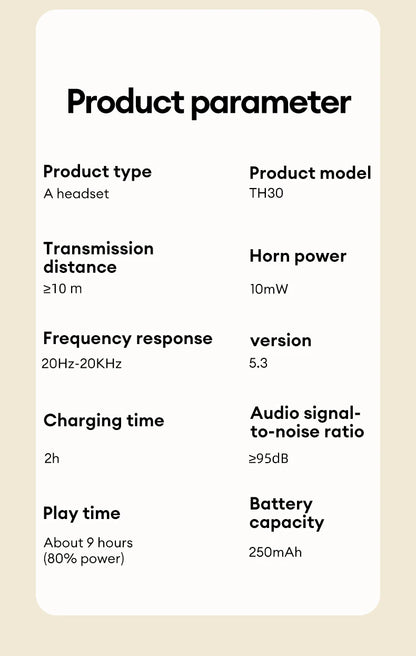 AUDIFONOS INALÁMBRICOS BLUETOOTH LENOVO TH30