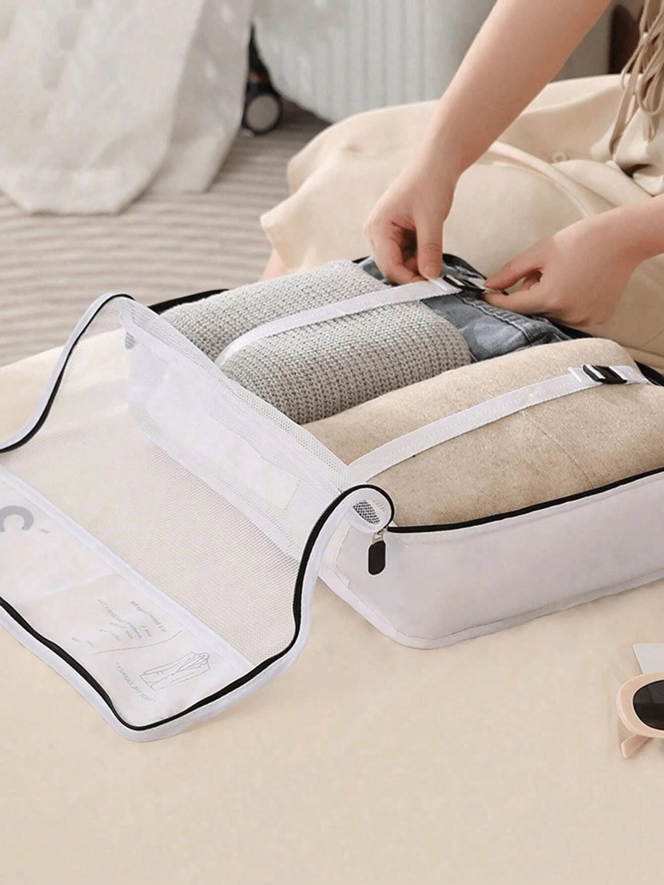 JUEGO DE BOLSAS DE ALMACENAMIENTO DE VIAJE, DE 3 A 7 PIEZAS
