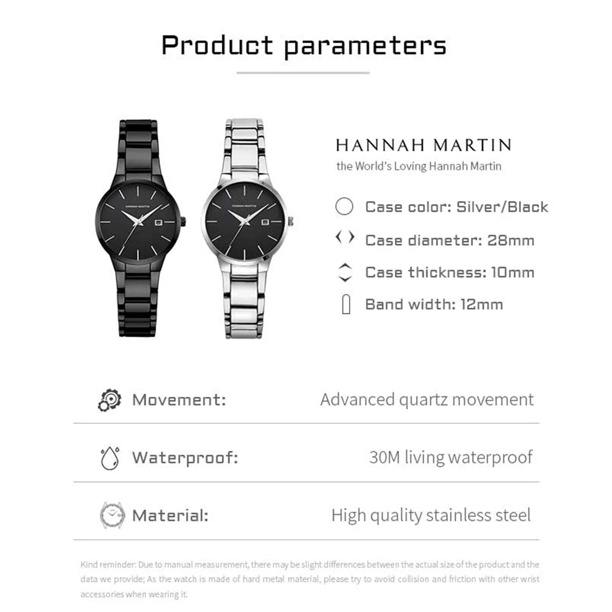 RELOJ DE MUJER HANNAH MARTIN